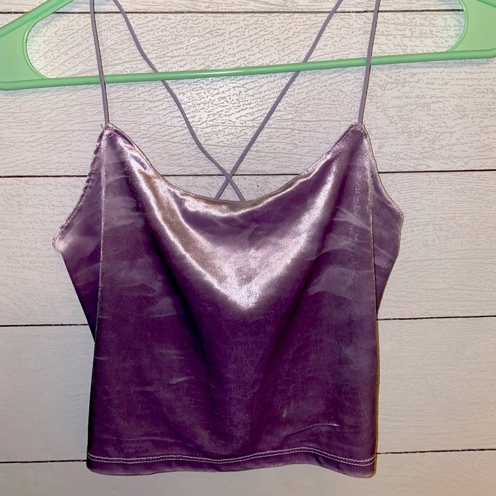 velvet crop top
